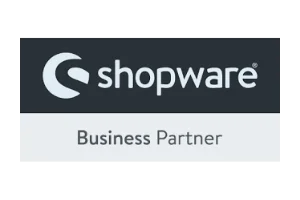 Bei Kundenwachstum arbeiten wir mit Shopware als Business Partner zusammen.