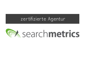 Bei Kundenwachstum arbeiten wir mit SearchMetrics als zertifizierte Agentur zusammen.