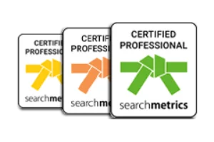 Searchmetrics Professional Zertifizierungen für KUNDENWACHSTUM.de